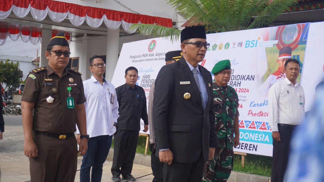 Pj Bupati Gayo Lues Pimpin Upacara Hari Pendidikan Daerah Aceh ke 65 Tahun