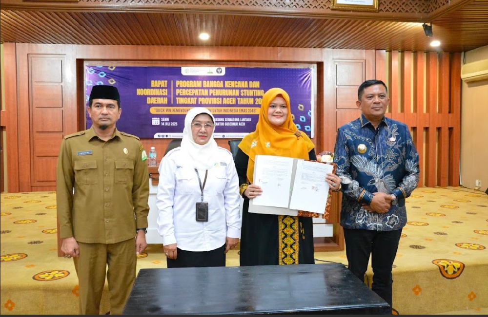 Bupati Gayo Lues Ikuti Rakor Percepatan Penurunan Stunting