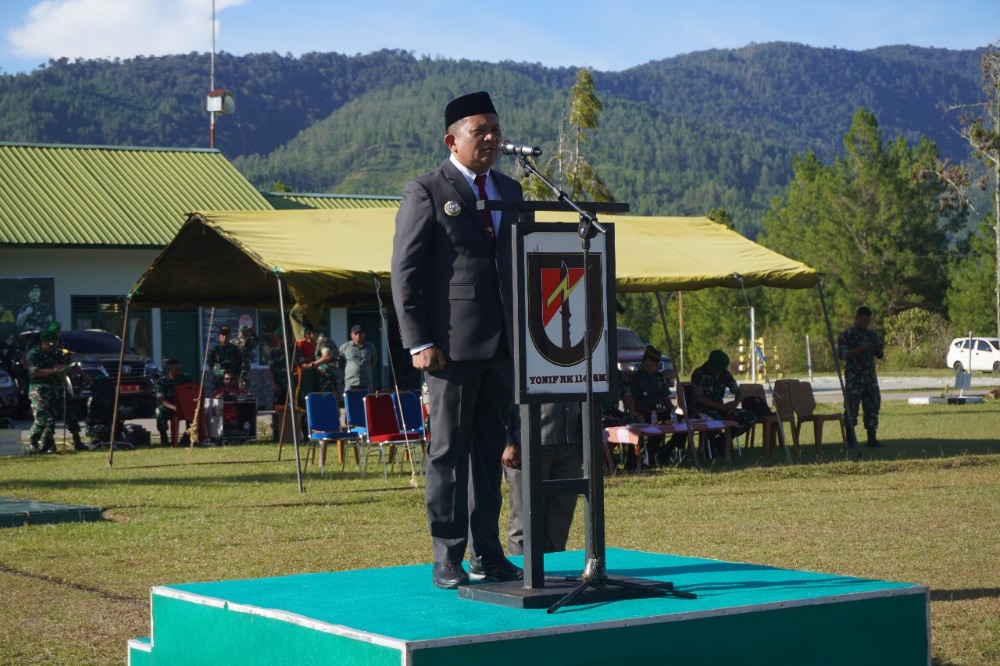 Bupati Gayo Lues Sambut Kedatangan Personel  Batalyon Yonif TP 855/ Raksaka Dharma, Ini Tugasnya